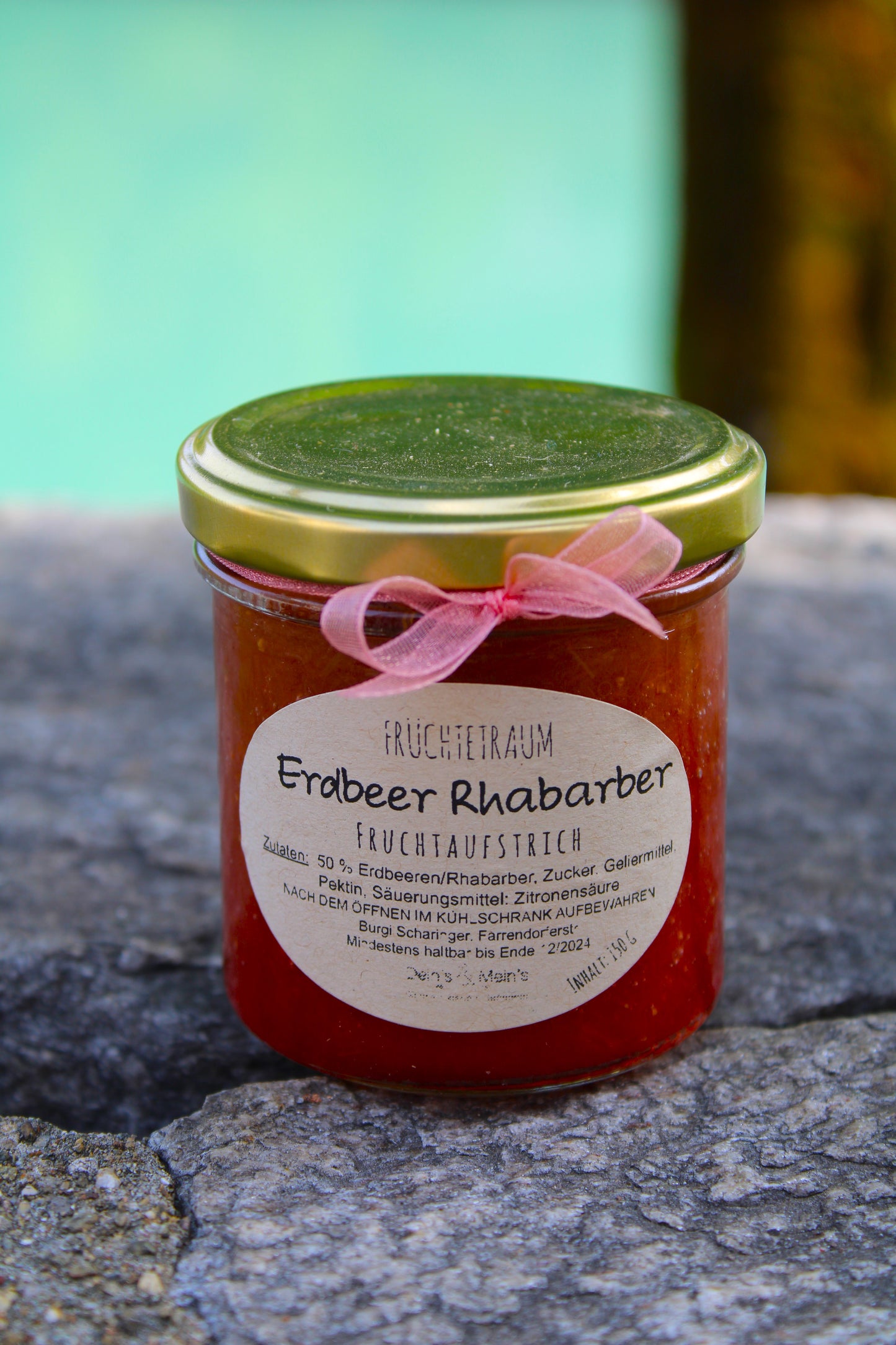 Erdbeer Rhabarber Fruchtaufstrich / Marmelade