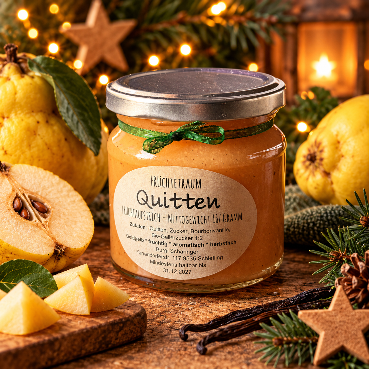 🍐 Fruchtaufstrich „Quitten“ mit Bourbonvanille