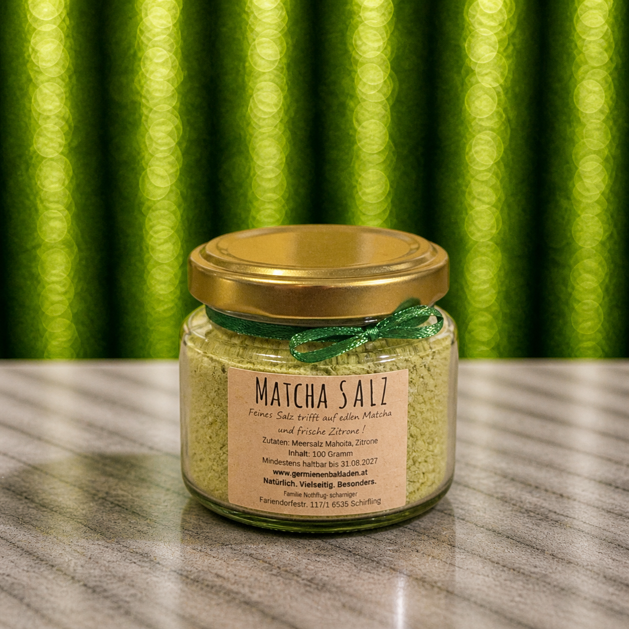 Matcha Zitronen Salz