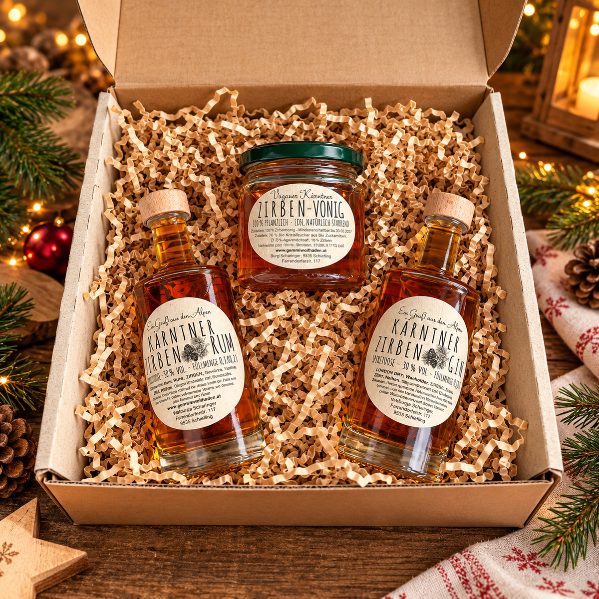 🎁 Kleine Zirben-Geschenkbox