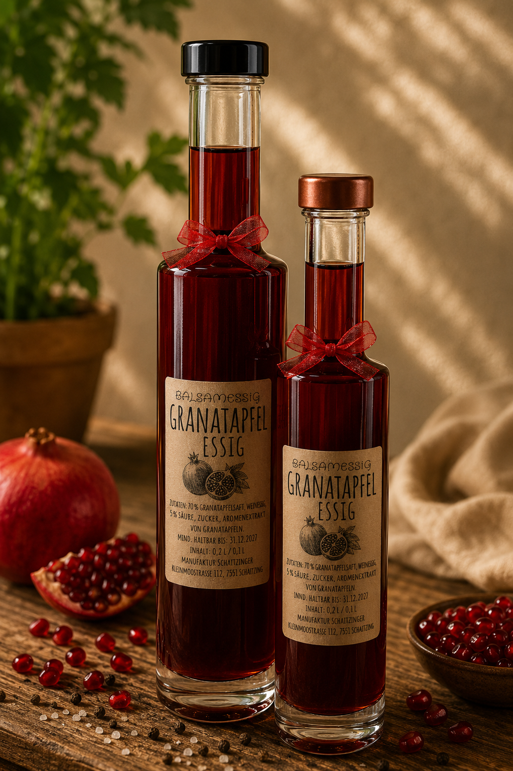 Granatapfel Essig
