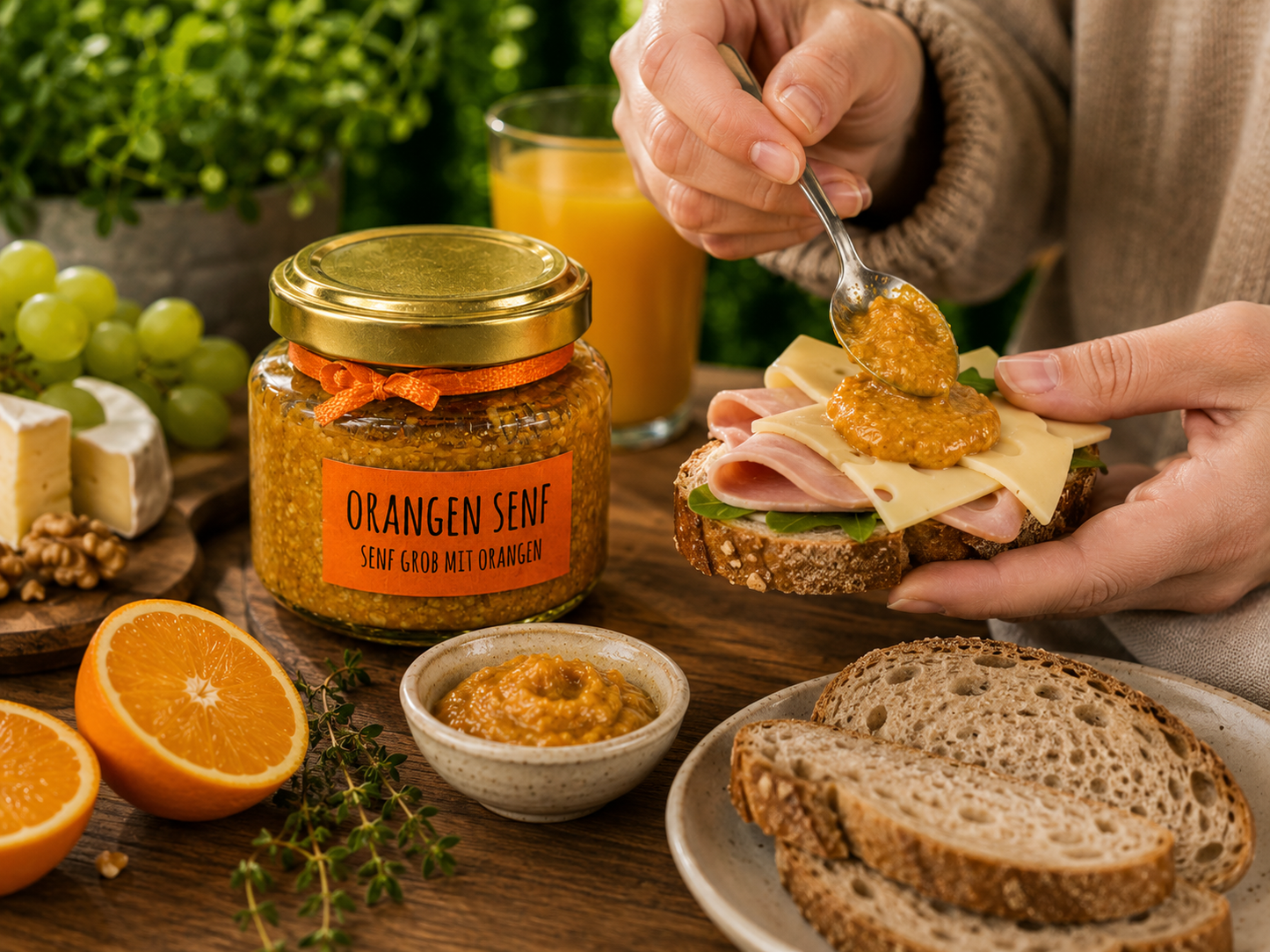Orangen Senf