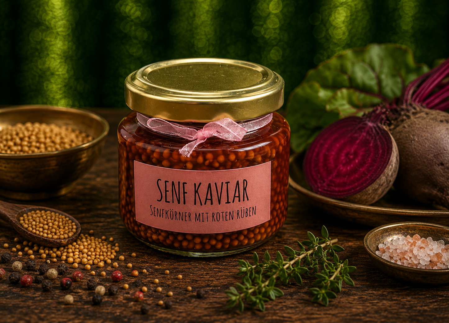 Roter Senf Kaviar