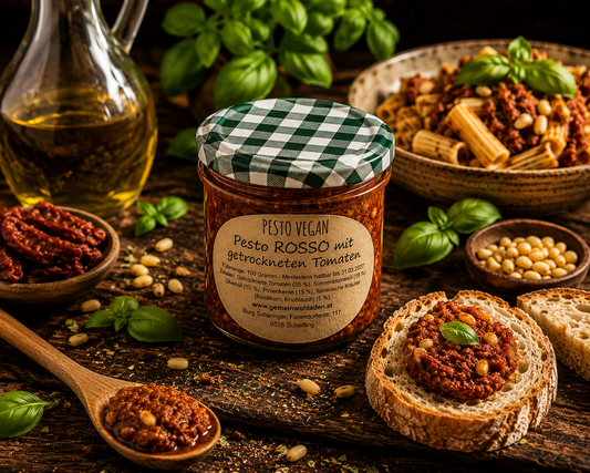 Pesto mit getrockneten Tomaten