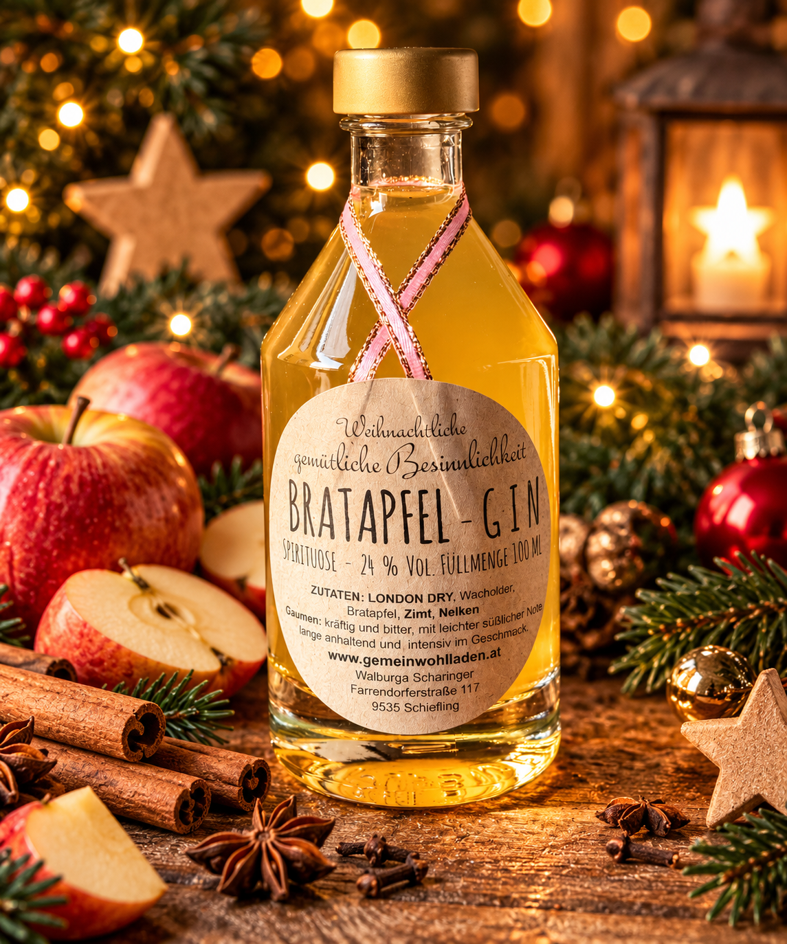 🎄 Bratapfel-Gin – Weihnachtliche Gemütlichkeit