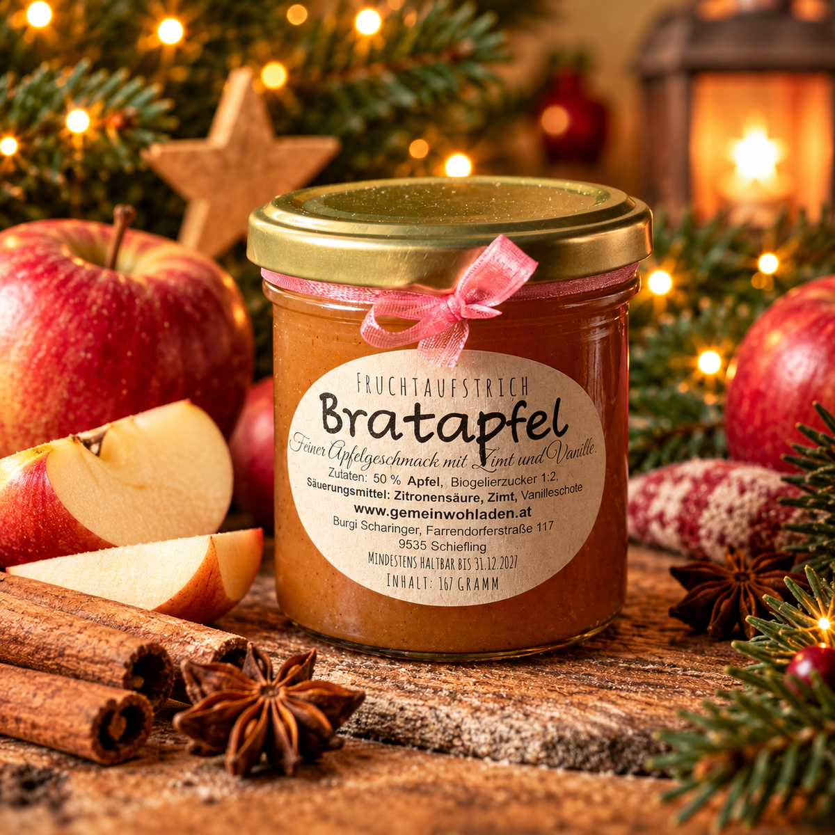🎄 Bratapfel-Fruchtaufstrich mit Zimt und Vanille