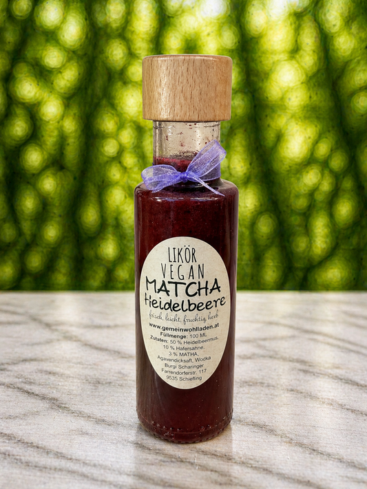 Heidelbeere - Matcha - Der VEGANE und leichte Likör