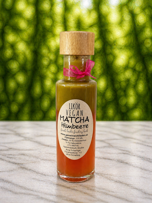 Himbeere - Matcha - Der VEGANE und leichte Likör