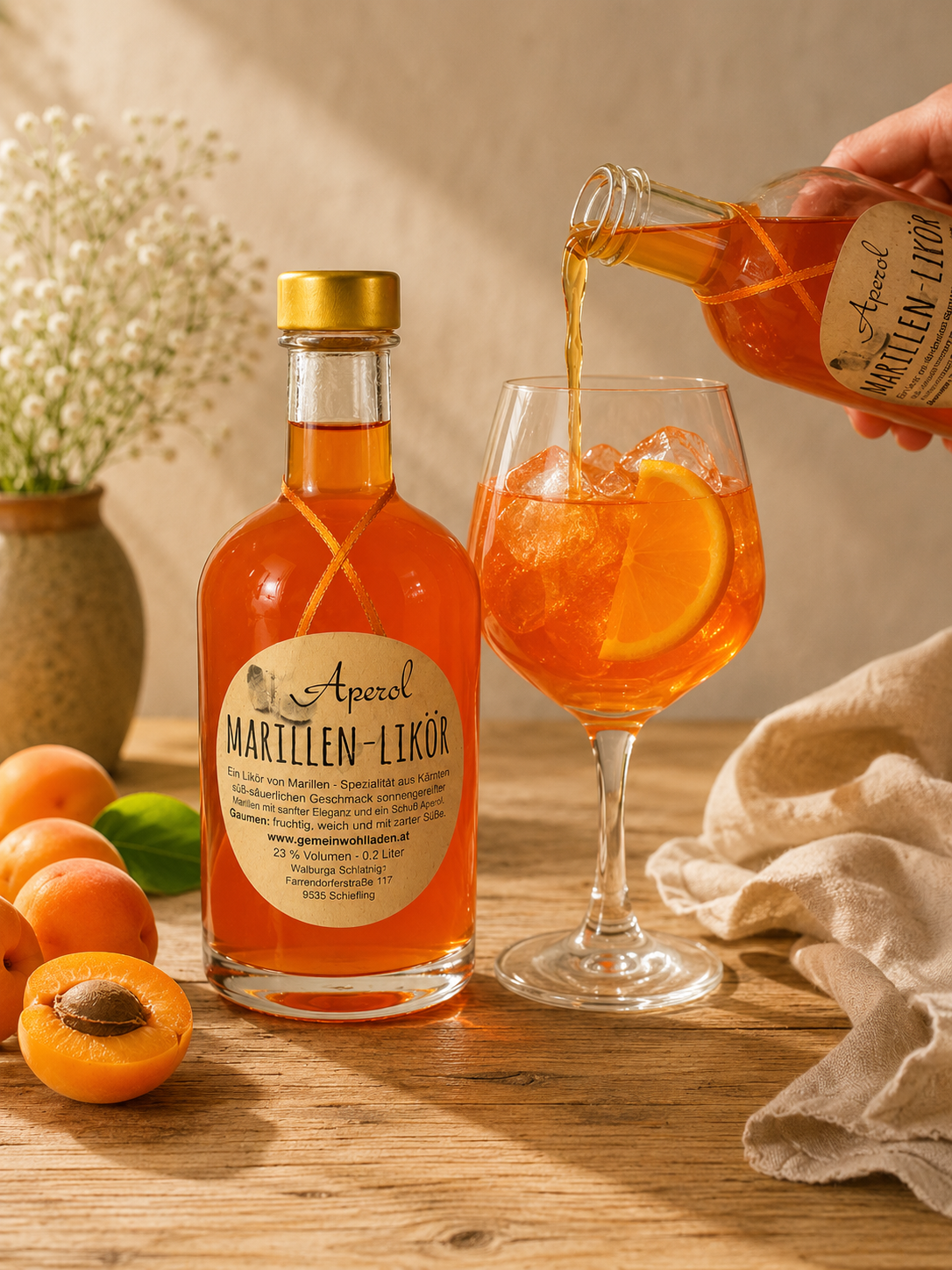 Marillen - Aperol Likör