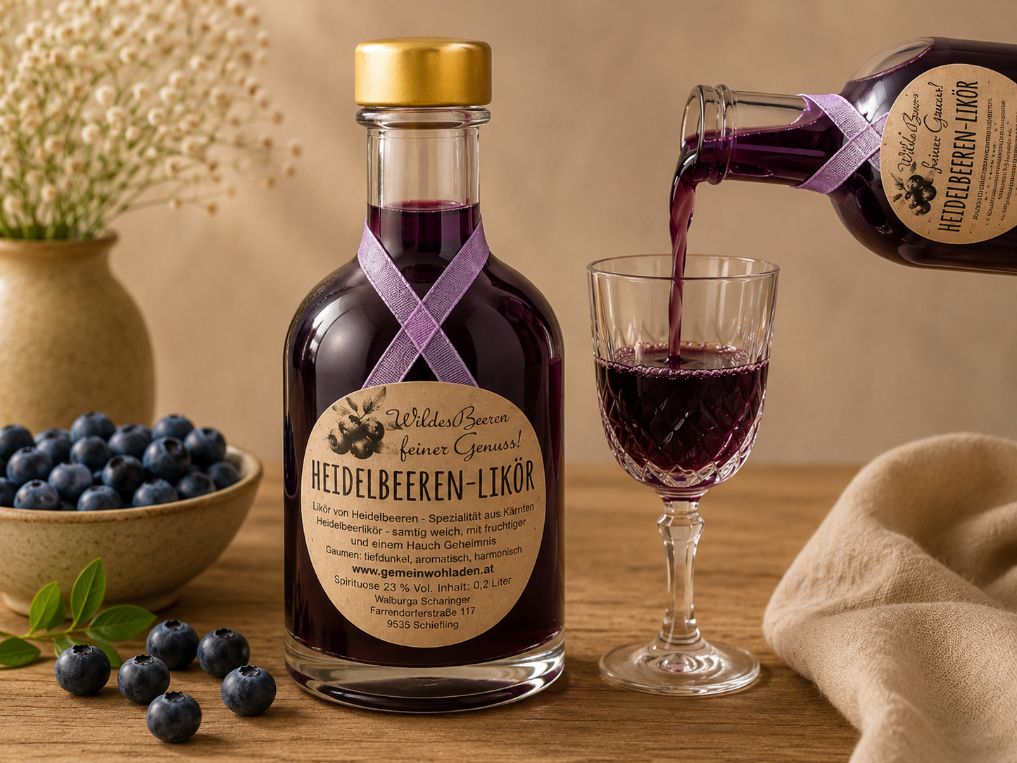Heidelbeer Likör