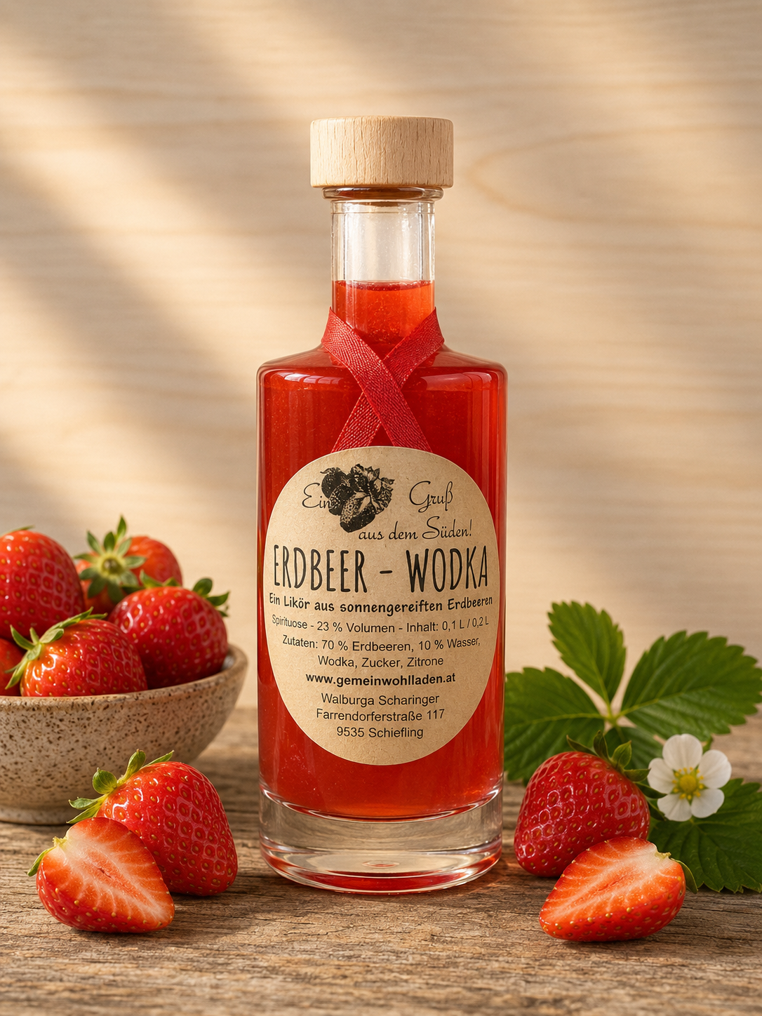 Erdbeer Wodka