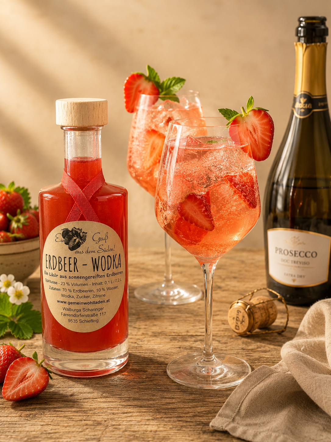 Erdbeer Wodka